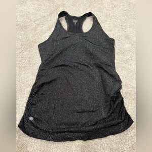 Athleta Black Speckled Tank Top